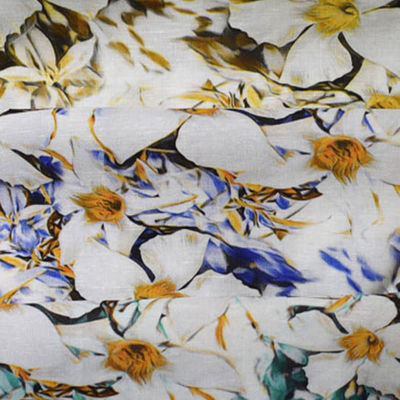 Viskose mischte weiche Viskose der Tulle-Gewebe-70% Tencel +20% Ramiefaser-+10%
