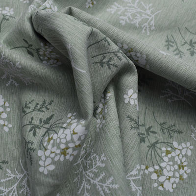 Gesponnene Blumenkleiderdruckebene mit 100 Polyester-Baumwollgewebe-Digital Druck