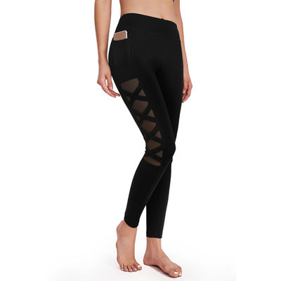 Activewear-Polyester-Yoga-Hosen plus Größen-Trainings-Gamaschen-hohes tailliertes