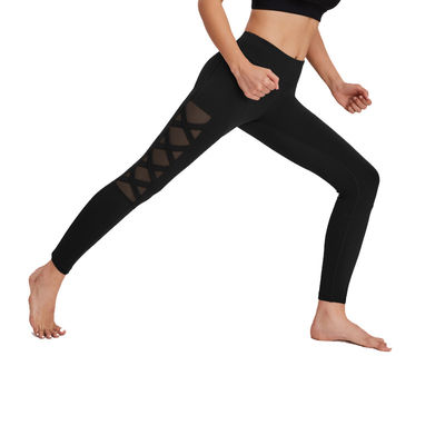 Activewear-Polyester-Yoga-Hosen plus Größen-Trainings-Gamaschen-hohes tailliertes