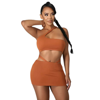 T-Stück Kleiderbikini-Spitze mit Normallack unregelmäßige Taille Hollowout stellte 2 Stücke ein
