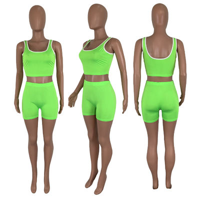 Reine Farbfrühlings-u. Sommer-sexy ärmellose Westen-kurze Hosen stellten 13 Farben ein