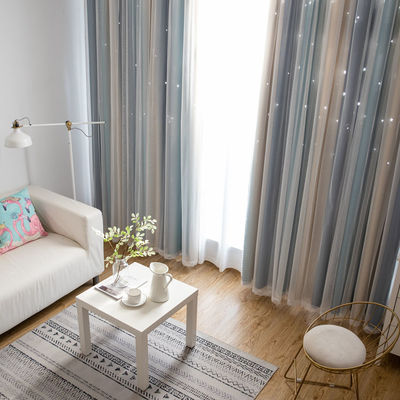 Bloße Leinenstern-weicher Vorhangstoff für Wohnzimmer