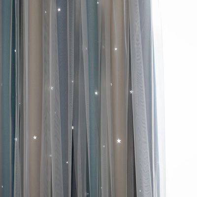 Weiche Polyester-Vorhangstoff-Steigung färben flammhemmend