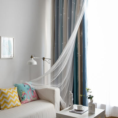 Weiche Polyester-Vorhangstoff-Steigung färben flammhemmend