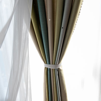 Leinwandbindung Wohnzimmer-Leinen-Vorhangstoff-hohe Schattierung
