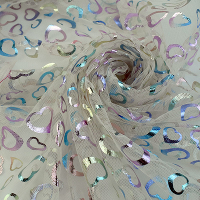 Vögel kopieren Blume sich schnüren weich Tulle-Gewebe-klebende Paillette