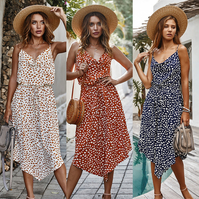 Erwachsen-böhmische Damen Maxi Dress Camisole Casual Skirt
