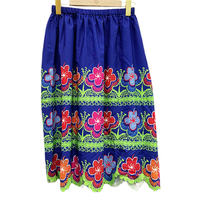 Frauen-kundenspezifische Rock-hawaiische Art-Mode gesticktes Druckkleid