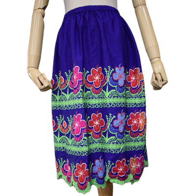 Frauen-kundenspezifische Rock-hawaiische Art-Mode gesticktes Druckkleid