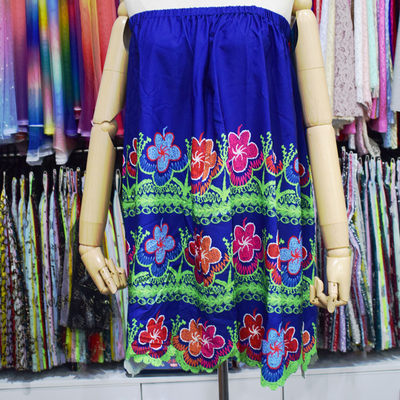 Frauen-kundenspezifische Rock-hawaiische Art-Mode gesticktes Druckkleid