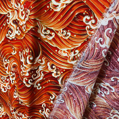 Druckte mehrfache Farbe 120GSM Baumwollgewebe für Kleiderbettwäsche
