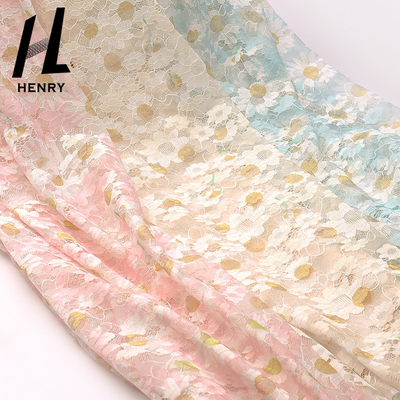 ODM-Muster Druckspitze stricken Mesh Fabric For Women Clothing