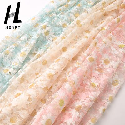 ODM-Muster Druckspitze stricken Mesh Fabric For Women Clothing