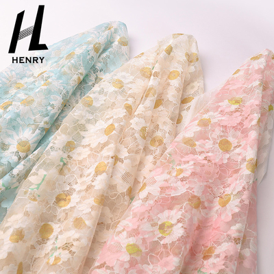 ODM-Muster Druckspitze stricken Mesh Fabric For Women Clothing