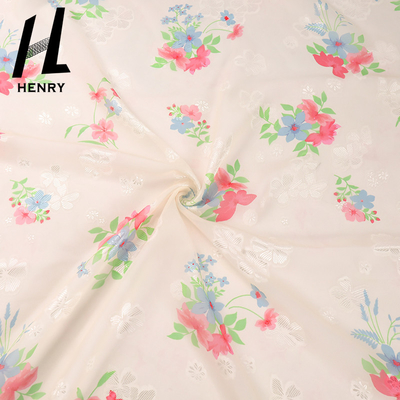 Kundengebundenes Muster-Fantasie-Polyester Tulle Mesh Fabric For Lady Dress
