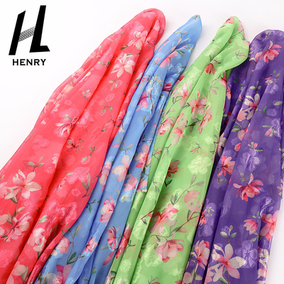 Gesponnenes Chiffon- weiches Tulle-Gewebe-Polyester-Digital-Drucken 100%