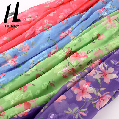 Gesponnenes Chiffon- weiches Tulle-Gewebe-Polyester-Digital-Drucken 100%
