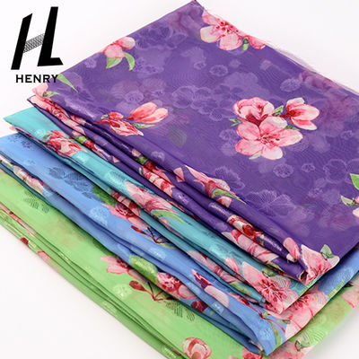 CER die Kleidungs-reines Polyester-Kleiderchiffon- Gewebe der weichen Tulle-Gewebe-Frauen