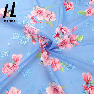 CER die Kleidungs-reines Polyester-Kleiderchiffon- Gewebe der weichen Tulle-Gewebe-Frauen