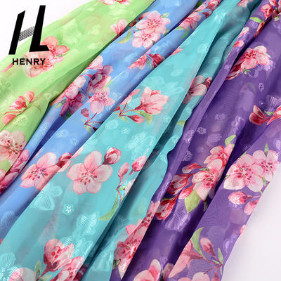 CER die Kleidungs-reines Polyester-Kleiderchiffon- Gewebe der weichen Tulle-Gewebe-Frauen