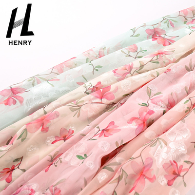 Kleid gesponnenes Polyester Digital, die Gewebe kundengebundene Farbe druckt