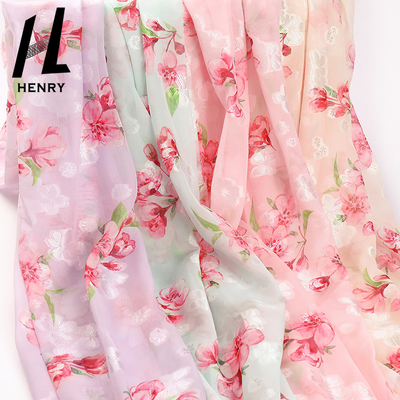 Blumendruck-Polyester-Chiffon- Gewebe für Gewebe der modischen Kleidung