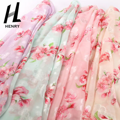 Kundenspezifisches Muster-weiches Tulle-Gewebe-Chiffon- Blumendruck für DIY-Dekoration