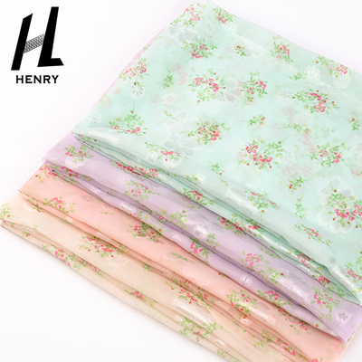 Gesponnenes weiches Tulle-Gewebe-Chiffon- Drucken für Kleiderkleider