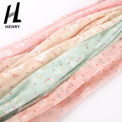 Polyester-Mesh Lace Fabric Polychrome For-Kleidung 100%