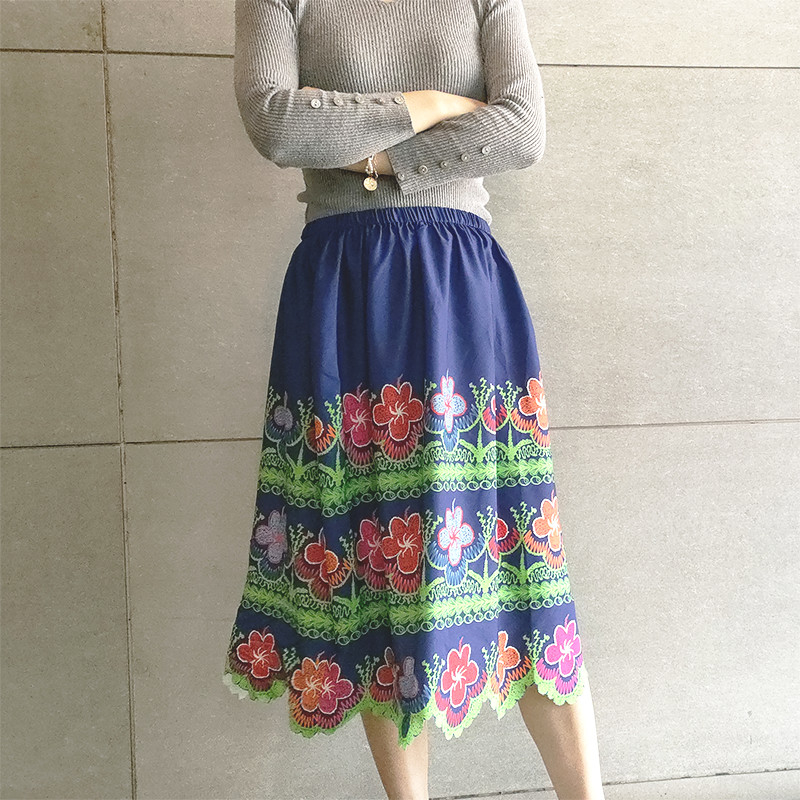Strand-Rock-Frauen der hohen Qualität stickten bequeme und Breathable Gewohnheit Druckblumenkleid