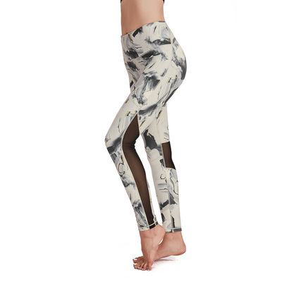 Frauen-Polyester-Yoga keucht Breathable Sport-Turnhallen-Gamaschen