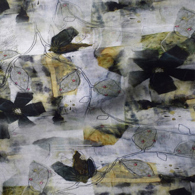 Ramiefaser mischte das Polyester, das Gewebe druckt, streifte Haupttextil-Kleidung